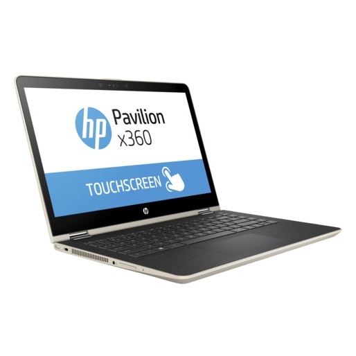 HP Pavillion x360 14-BA002NE Convertible Touch Laptop - Core i3 2.4GHz 4GB 1TB Shared Win10 14inch FHD Gold HP Pavillion x360 14-BA002NE Convertible Touch Laptop - Core i3 2.4GHz 4GB 1TB Shared Win10 14inch FHD Gold