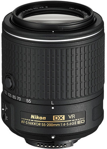 Nikon AF-S DX Nikkor 55-200mm F4-5.6G ED VR II Digital Camera Lens Nikon AF-S DX Nikkor 55-200mm F4-5.6G ED VR II Digital Camera Lens