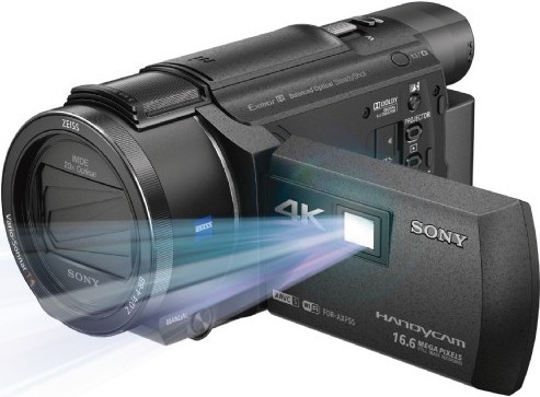 Sony FDR-AXP55 4K Handycam with Built-in projector Camcorder Black Sony FDR-AXP55 4K Handycam with Built-in projector Camcorder Black