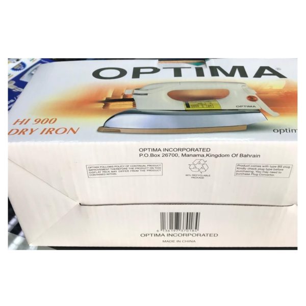 Optima Dry Iron HI900 Optima Dry Iron HI900