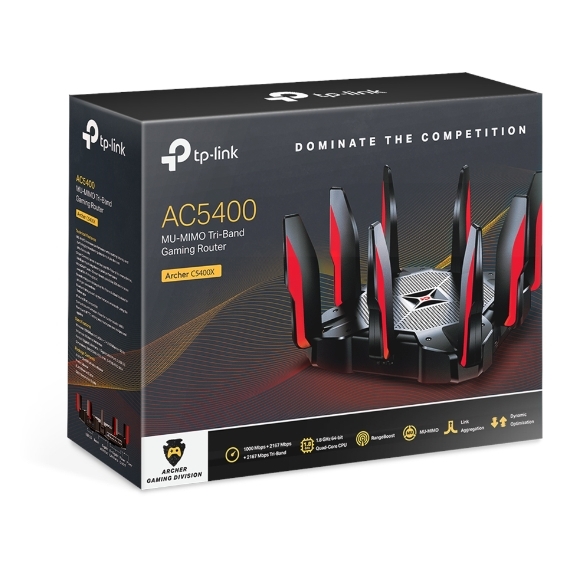 Tplink ARCHER C5400X MU-MIMO Tri-Band Gaming Router Tplink ARCHER C5400X MU-MIMO Tri-Band Gaming Router
