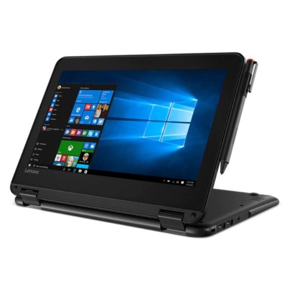 Lenovo 300e Convertible Touch Laptop - Celeron 1.1GHz 4GB 128GB Shared Win10 11.6inch HD Black Lenovo 300e Convertible Touch Laptop - Celeron 1.1GHz 4GB 128GB Shared Win10 11.6inch HD Black