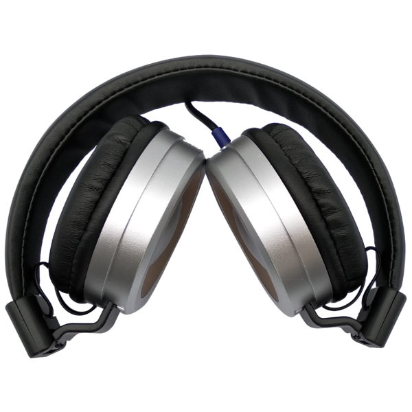Eklasse Wired Headphone Silver Ear-Cap With Gold Rim Eklasse Wired Headphone Silver Ear-Cap With Gold Rim