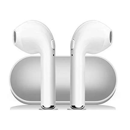 Eklasse Bluetooth Earphone With Charging Case - White Eklasse Bluetooth Earphone With Charging Case - White