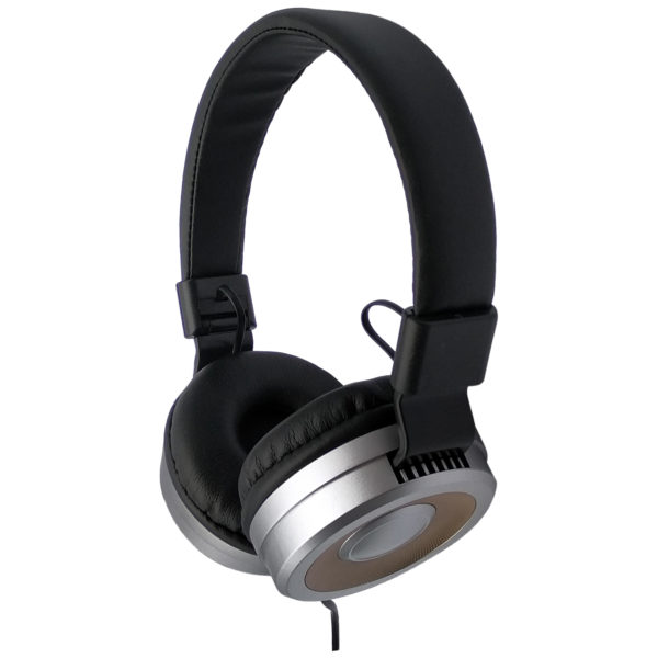 Eklasse Wired Headphone Silver Ear-Cap With Gold Rim Eklasse Wired Headphone Silver Ear-Cap With Gold Rim