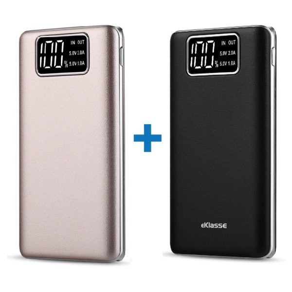 Eklasse EKPB10034BJE Power Bank 10000mAh Bundle Black+Gold Eklasse EKPB10034BJE Power Bank 10000mAh Bundle Black+Gold