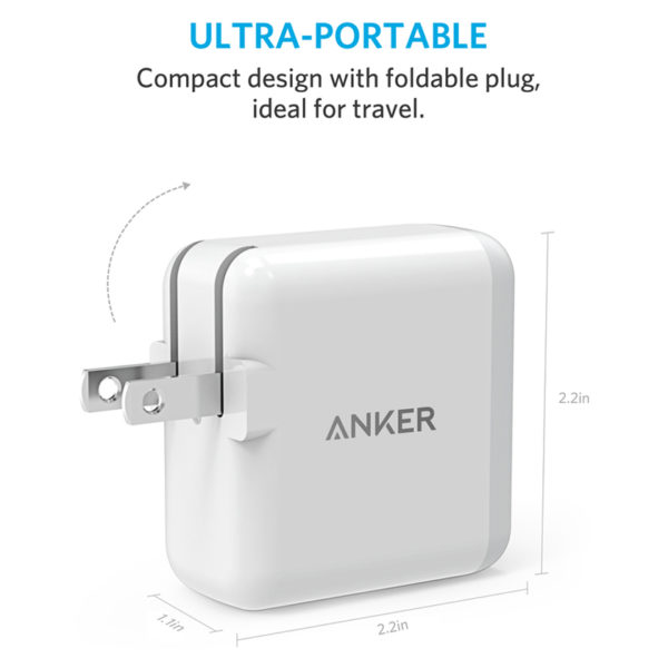 Anker Power Port Plus Wall Charger - White Anker Power Port Plus Wall Charger - White