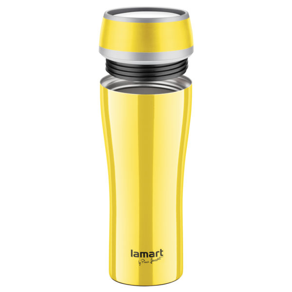 Lamart Thermo Vacuum Flask 400ml Yellow Lamart Thermo Vacuum Flask 400ml Yellow