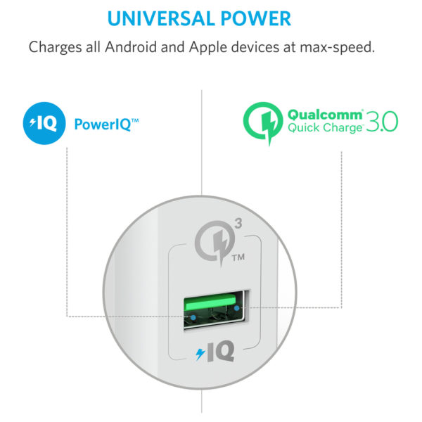 Anker Power Port Plus Wall Charger - White Anker Power Port Plus Wall Charger - White