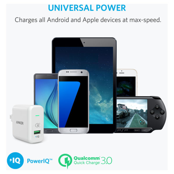 Anker Power Port Plus Wall Charger - White Anker Power Port Plus Wall Charger - White