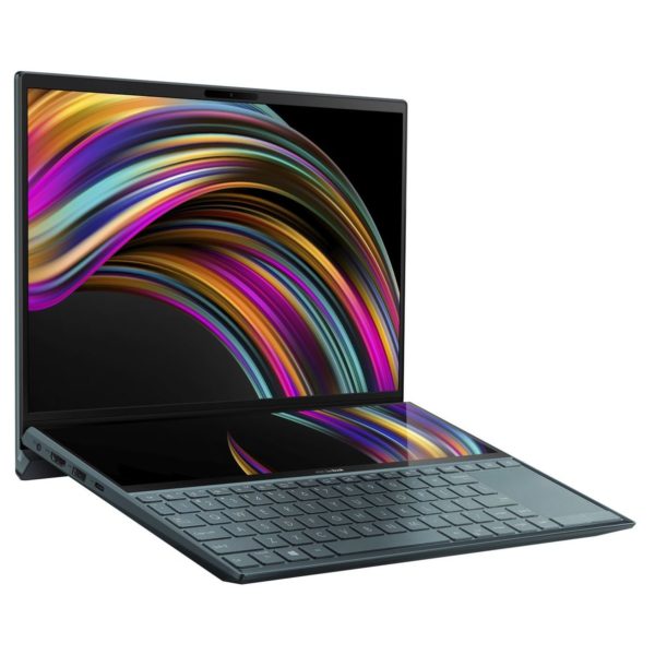 Asus ZenBook Duo UX481FL-BM021TS Laptop - Core i7 1.8GHz 16GB 1TB 2GB Win10 14inch FHD Celestial Blue Asus ZenBook Duo UX481FL-BM021TS Laptop - Core i7 1.8GHz 16GB 1TB 2GB Win10 14inch FHD Celestial Blue