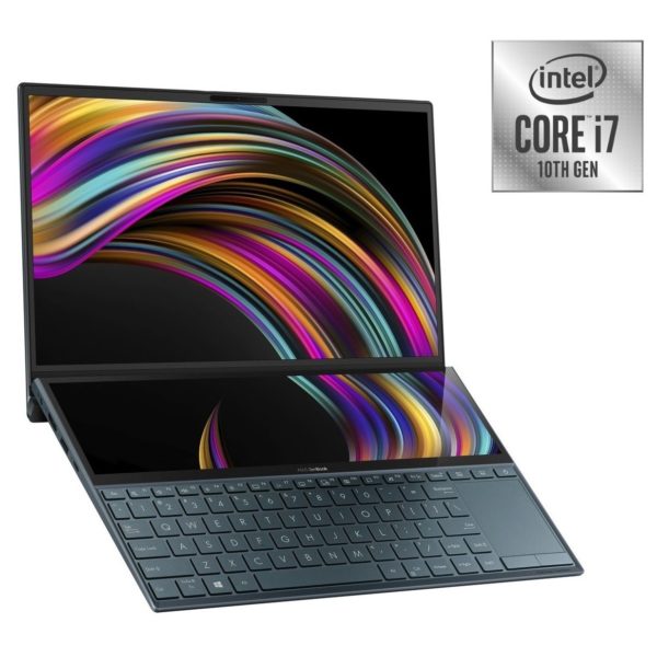 Asus ZenBook Duo UX481FL-BM021TS Laptop - Core i7 1.8GHz 16GB 1TB 2GB Win10 14inch FHD Celestial Blue Asus ZenBook Duo UX481FL-BM021TS Laptop - Core i7 1.8GHz 16GB 1TB 2GB Win10 14inch FHD Celestial Blue