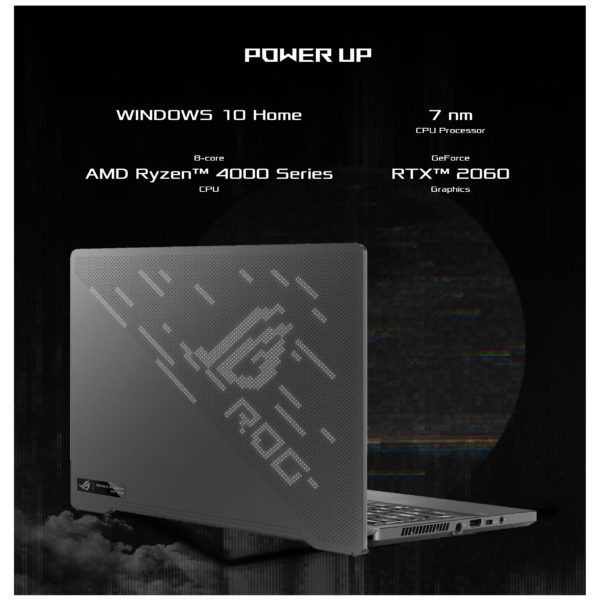 Asus ROG Zephyrus G14 GA401IV-HA194T Gaming Laptop - Ryzen 9 3GHz 16GB 1TB 6GB Win10 14inch QHD Eclipse Grey English/Arabic Keyboard Asus ROG Zephyrus G14 GA401IV-HA194T Gaming Laptop - Ryzen 9 3GHz 16GB 1TB 6GB Win10 14inch QHD Eclipse Grey English/Arabic Keyboard