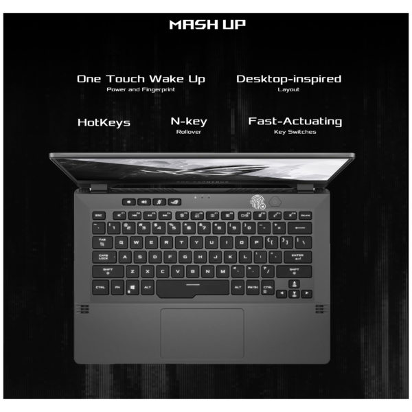 Asus ROG Zephyrus G14 GA401IV-HA194T Gaming Laptop - Ryzen 9 3GHz 16GB 1TB 6GB Win10 14inch QHD Eclipse Grey English/Arabic Keyboard Asus ROG Zephyrus G14 GA401IV-HA194T Gaming Laptop - Ryzen 9 3GHz 16GB 1TB 6GB Win10 14inch QHD Eclipse Grey English/Arabic Keyboard