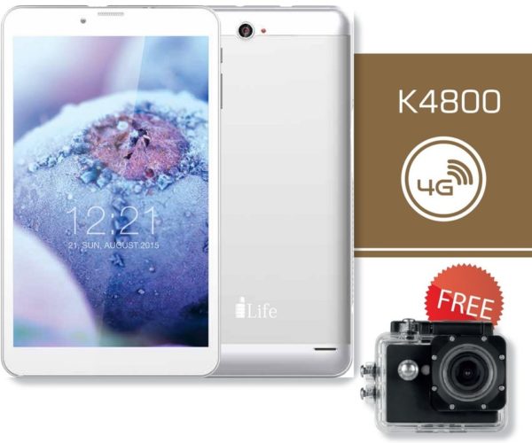 ILife K4800 Tablet - Android WiFi+4G 16GB 1GB 8inch Silver + Action Camera ILife K4800 Tablet - Android WiFi+4G 16GB 1GB 8inch Silver + Action Camera