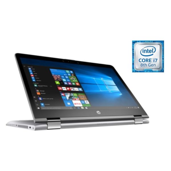 HP Pavillion x360 14-BA106NE Convertible Touch Laptop - Core i7 1.8Ghz 8GB 1TB+128GB 4GB Win10 14inch FHD Silver HP Pavillion x360 14-BA106NE Convertible Touch Laptop - Core i7 1.8Ghz 8GB 1TB+128GB 4GB Win10 14inch FHD Silver