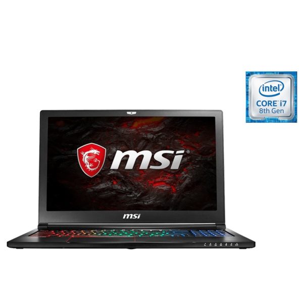MSI GS63 7RD Stealth Gaming Laptop - Core i7 2.2GHz 16GB 1TB+256GB 6GB Win10 15.6inch FHD Black MSI GS63 7RD Stealth Gaming Laptop - Core i7 2.2GHz 16GB 1TB+256GB 6GB Win10 15.6inch FHD Black