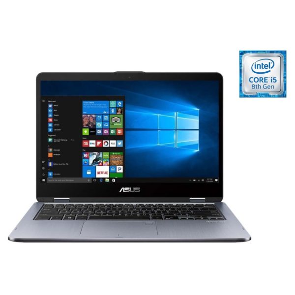 Asus VivoBook Flip 14 TP410UF Convertible Touch Laptop - Core i5 1.6GHz 8GB 1TB+128GB 2GB 14inch FHD Star Grey Metal Asus VivoBook Flip 14 TP410UF Convertible Touch Laptop - Core i5 1.6GHz 8GB 1TB+128GB 2GB 14inch FHD Star Grey Metal