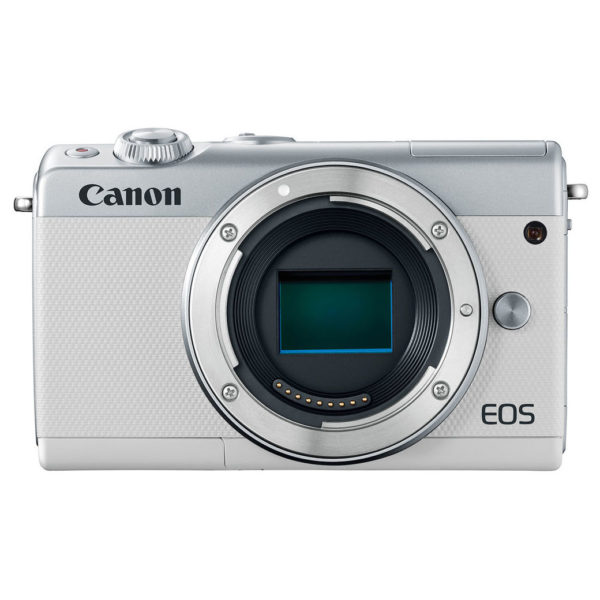 Canon EOS M100 Mirrorless Digital Camera Body White With EF-M15-45 IS STM Lens Canon EOS M100 Mirrorless Digital Camera Body White With EF-M15-45 IS STM Lens