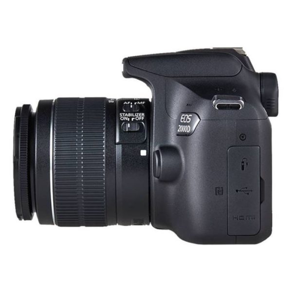 Canon EOS 2000D DSLR Camera Black With 18-55mm IS II Lens + 75-300mm III Lens Canon EOS 2000D DSLR Camera Black With 18-55mm IS II Lens + 75-300mm III Lens