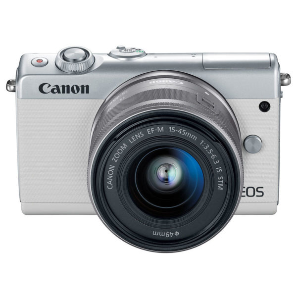 Canon EOS M100 Mirrorless Digital Camera Body White With EF-M15-45 IS STM Lens Canon EOS M100 Mirrorless Digital Camera Body White With EF-M15-45 IS STM Lens