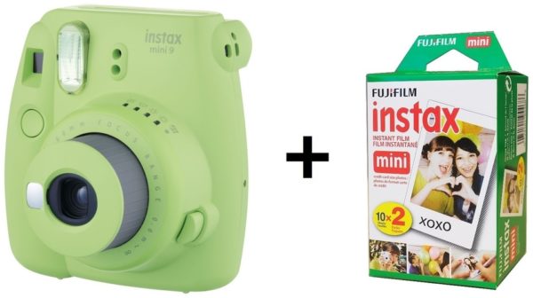 Fujifilm Instax Mini 9 Instant Film Camera Lime Green + 20 sheets Fujifilm Instax Mini 9 Instant Film Camera Lime Green + 20 sheets