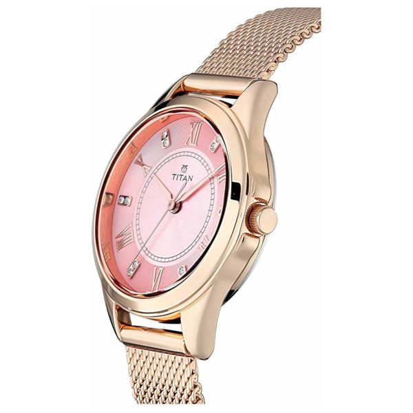 Titan Sparkle Pink Dial Analog Watch For Ladies Titan Sparkle Pink Dial Analog Watch For Ladies