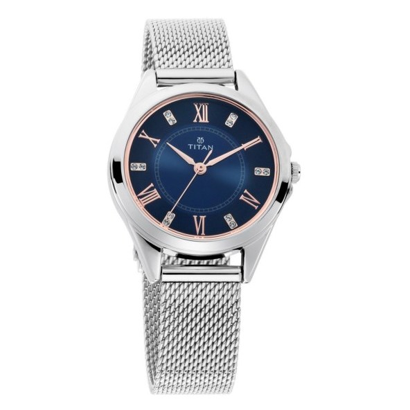 Titan Sparkle Blue Dial Analog Watch For Ladies Titan Sparkle Blue Dial Analog Watch For Ladies