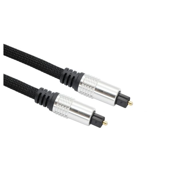 Eklasse Fiber Optic Nylon Braided Cable 1.8M Black Eklasse Fiber Optic Nylon Braided Cable 1.8M Black