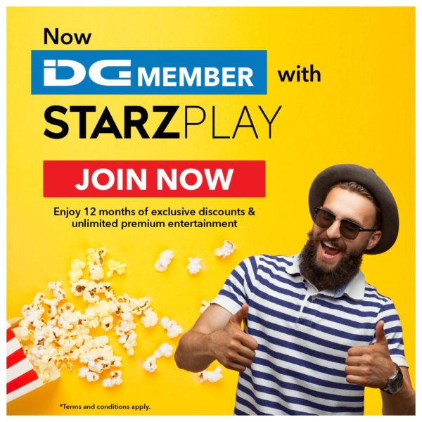 DG Member With STARZ PLAY Subscription DG Member With STARZ PLAY Subscription