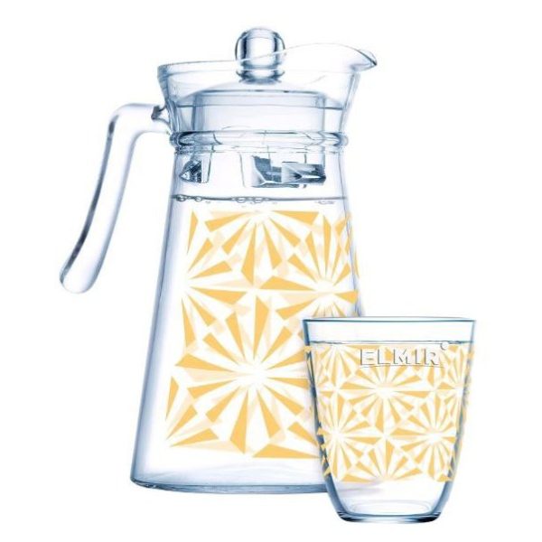 Luminarc Drink Set Neo+Kone Sofya Gold 7Pcs Set Luminarc Drink Set Neo+Kone Sofya Gold 7Pcs Set
