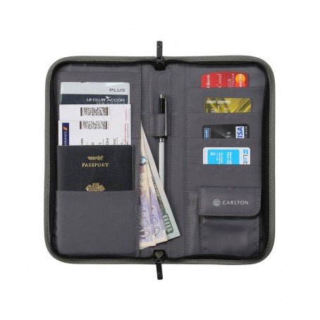Carlton PASSWALLGRY Passport Wallet Grey Carlton PASSWALLGRY Passport Wallet Grey