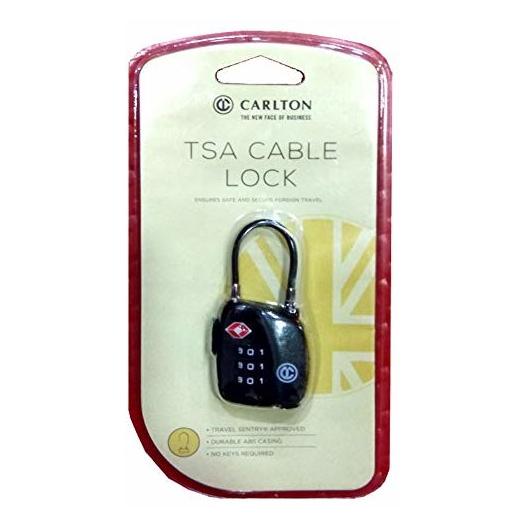 Carlton TSA Cable Lock Black Carlton TSA Cable Lock Black