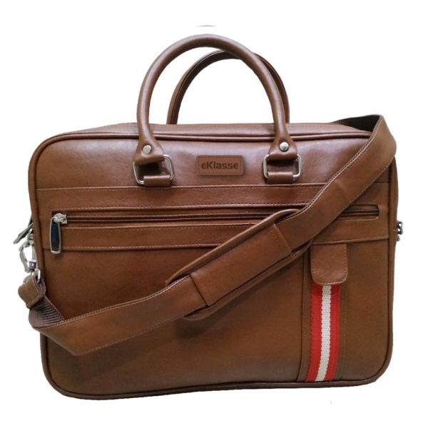 Eklasse EKLPC19RB PU Leather Laptop Bag 14inch Brown Eklasse EKLPC19RB PU Leather Laptop Bag 14inch Brown