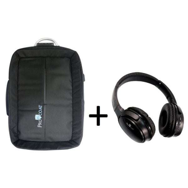 ProCoat PRO01 Laptop Backpack + BB801 Wireless Headpone ProCoat PRO01 Laptop Backpack + BB801 Wireless Headpone