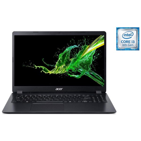 Acer Aspire 3 A315-54-369Z Laptop - Core i3 2.1GHz 4GB 1T Shared Win10 15.6inch HD Shale Black Acer Aspire 3 A315-54-369Z Laptop - Core i3 2.1GHz 4GB 1T Shared Win10 15.6inch HD Shale Black