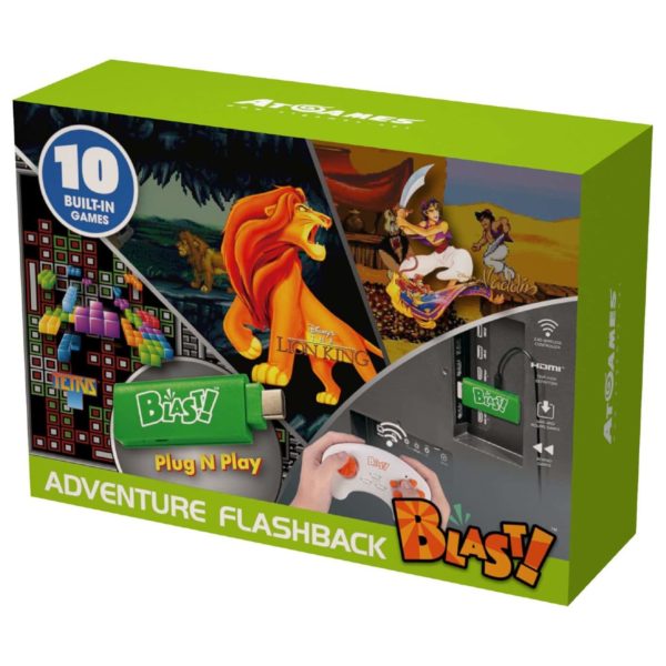 AtGames WD3308 Adventure Flashback Blast Console With 10 Built-In Games AtGames WD3308 Adventure Flashback Blast Console With 10 Built-In Games