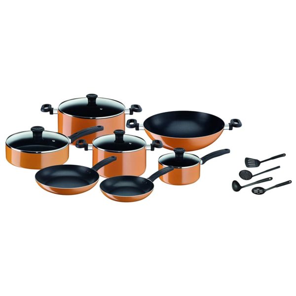 Tefal New Prima Cooking Set Orange/Black B168A574 Tefal New Prima Cooking Set Orange/Black B168A574