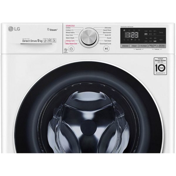 LG Front Load Washer 9 kg F4V5VYP0W LG Front Load Washer 9 kg F4V5VYP0W