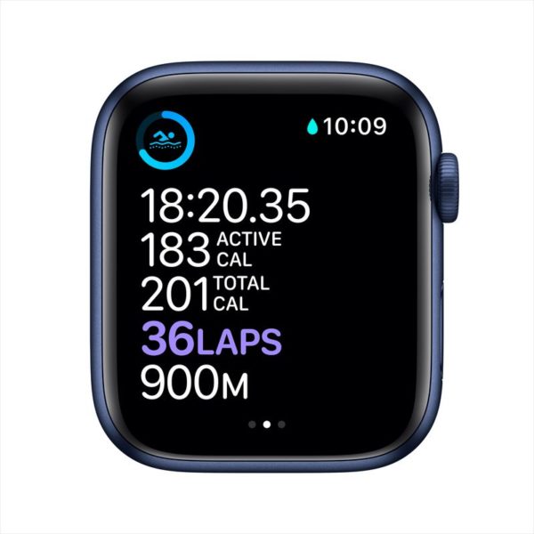 Apple Watch Series 6 GPS 40mm Blue Aluminum Case with Deep Navy Sport Band Apple Watch Series 6 GPS 40mm Blue Aluminum Case with Deep Navy Sport Band