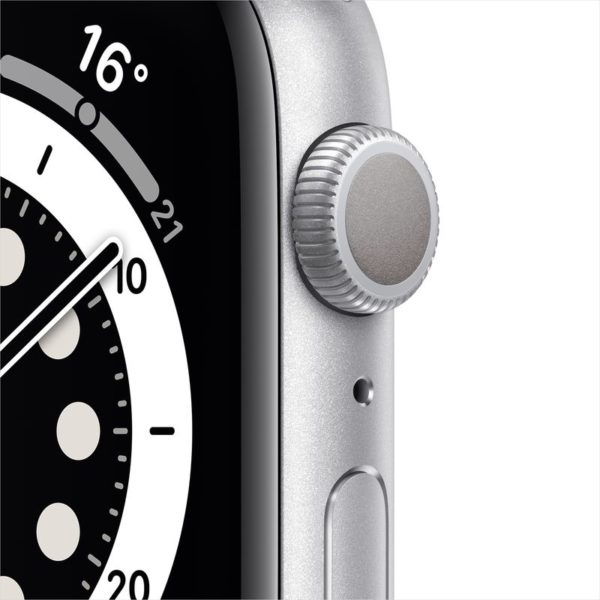 Apple Watch Series 6 GPS 44mm Silver Aluminum Case with White Sport Band Apple Watch Series 6 GPS 44mm Silver Aluminum Case with White Sport Band