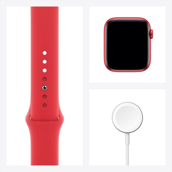 Apple Watch Series 6 GPS 44mm PRODUCT(RED) Aluminum Case with PRODUCT(RED) Sport Band Apple Watch Series 6 GPS 44mm PRODUCT(RED) Aluminum Case with PRODUCT(RED) Sport Band
