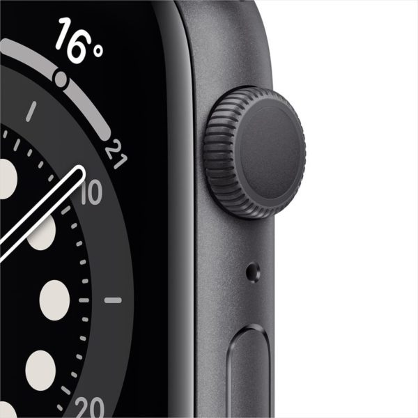 Apple Watch Series 6 GPS 44mm Space Grey Aluminum Case with Black Sport Band Apple Watch Series 6 GPS 44mm Space Grey Aluminum Case with Black Sport Band
