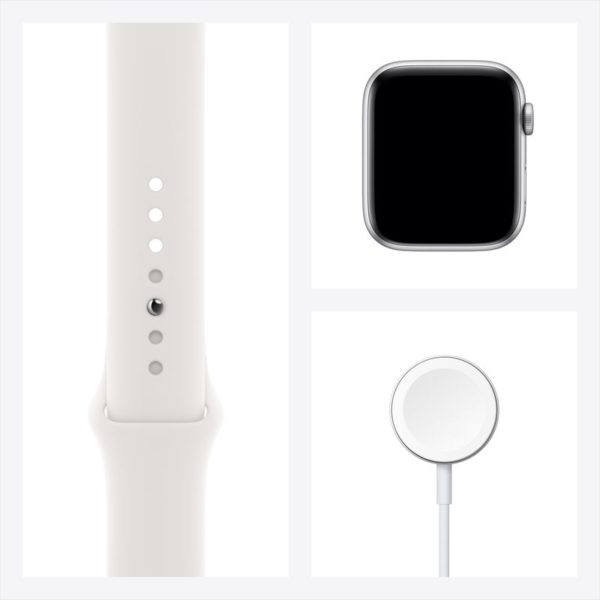 Apple Watch Series 6 GPS 44mm Silver Aluminum Case with White Sport Band Apple Watch Series 6 GPS 44mm Silver Aluminum Case with White Sport Band