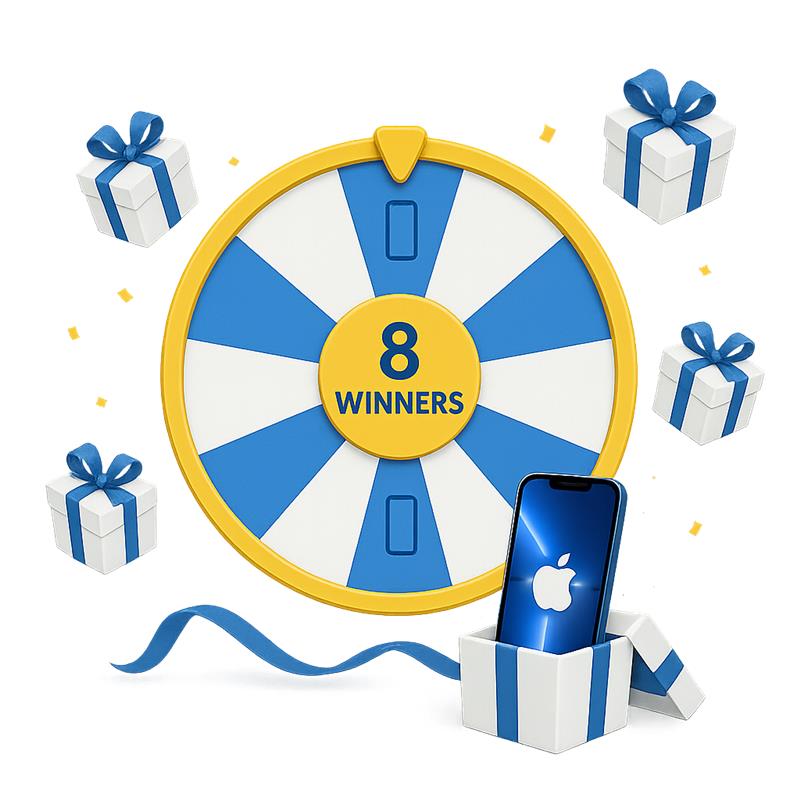 8 Winners Prize Wheel