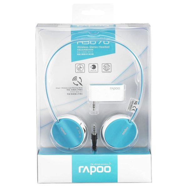 Rapoo Bluetooth Stereo Headset Blue With Mic H6020 Rapoo Bluetooth Stereo Headset Blue With Mic H6020
