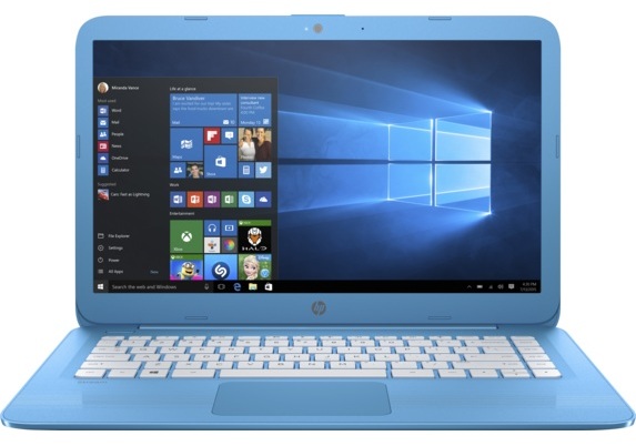HP Stream 14-AX000NE Laptop - Celeron 1.6GHz 2GB 32GB Shared Win10 14inch HD Aqua Blue HP Stream 14-AX000NE Laptop - Celeron 1.6GHz 2GB 32GB Shared Win10 14inch HD Aqua Blue