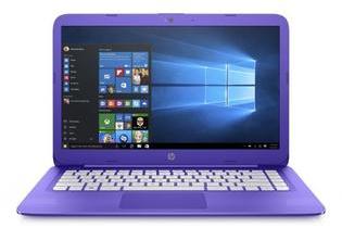 HP Stream 14-AX001NE Laptop - Celeron 1.6GHz 2GB 32GB Shared Win10 14inch HD Violet Purple HP Stream 14-AX001NE Laptop - Celeron 1.6GHz 2GB 32GB Shared Win10 14inch HD Violet Purple