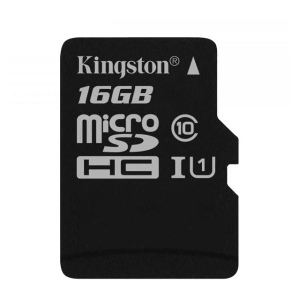 Kingston SDCS16GB Canvas MicroSDHC Class10 Memory Card 16GB With SD Adapter Kingston SDCS16GB Canvas MicroSDHC Class10 Memory Card 16GB With SD Adapter