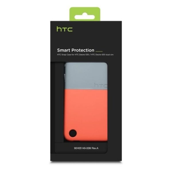 HTC HCC1250 Two Tone Snap Case Mineral Grey/Coral Red For Desire 530/630 HTC HCC1250 Two Tone Snap Case Mineral Grey/Coral Red For Desire 530/630